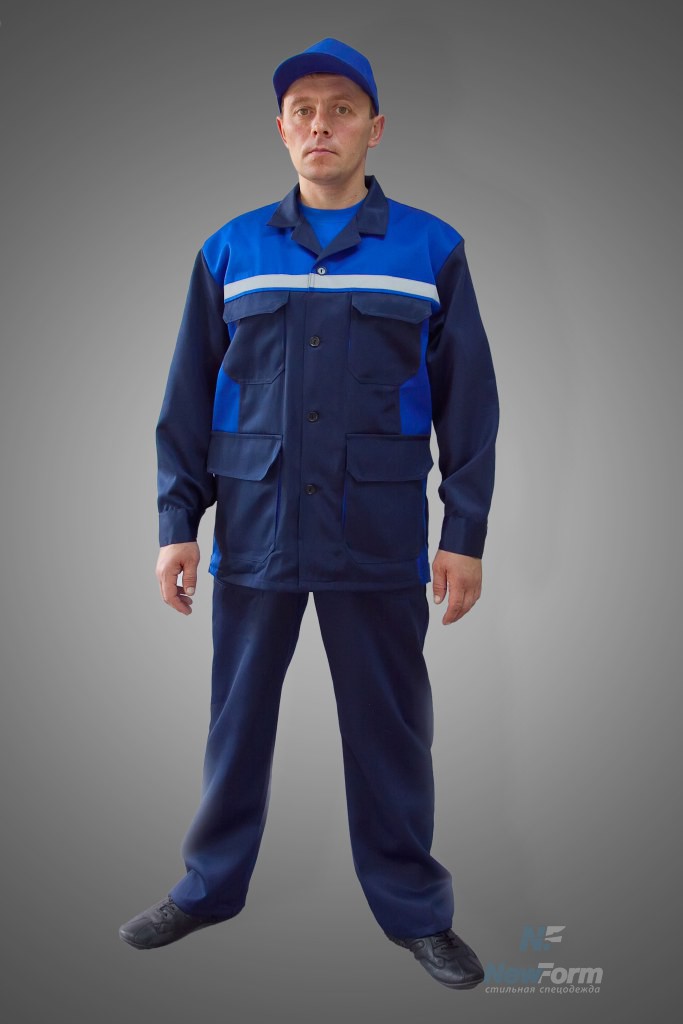Куртка рабочая «Техник» летняя мужская синяя